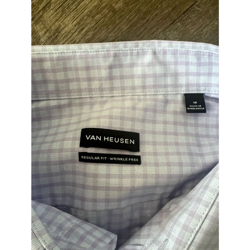 Van Heusen Regular Fit Wrinkle Free Short Sleeve Poplin Short-Size 18 - Picture 5 of 7